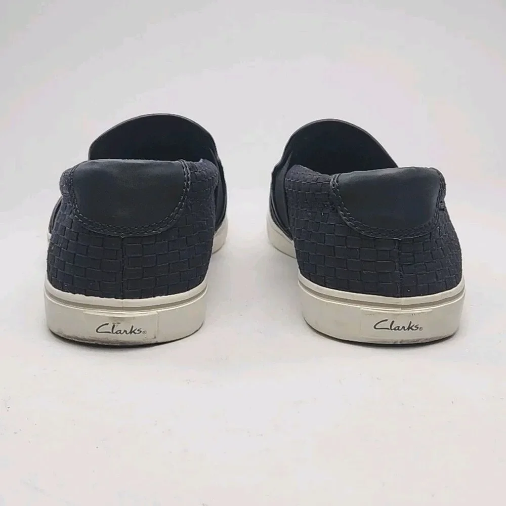 Clarks Collection Shoe Sneaker Loafer Black Gosling Step Men Sz 11 Slip On